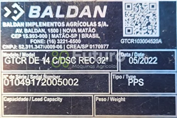 GRADE ARADORA BALDAN GTCR ANO 2022