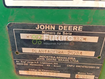 PLANTADEIRA JOHN DEERE 2126 CCS ANO 2015